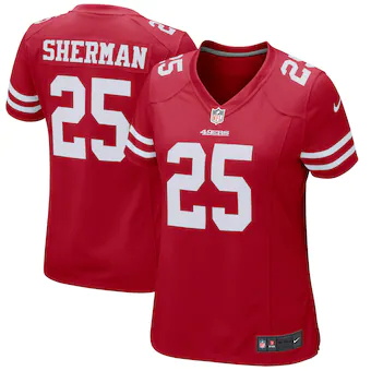 womens nike richard sherman scarlet san francisco 49ers gam